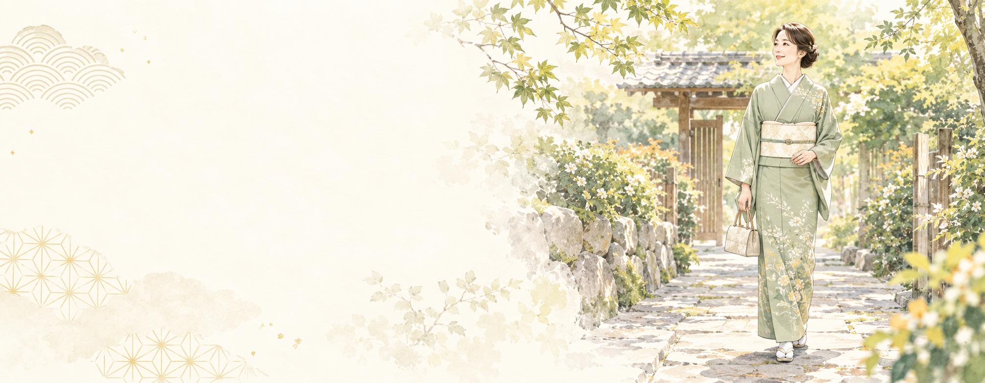 着物を楽しむ日常の風景